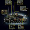 Военная Тема Леопард Первый Класс 2A6 Превосходная Степень Основной Высокостандартный Боевой-Бронированный-Транспорт-Средство Высокостандартная Сборка Высокостандартный