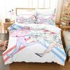 Darling In The Franxx Bedding Set Boys Bedroom Duvet Cover Set 3D Bed Sheet Single Twin Full Queen King Size Duvet Cover Bed Set