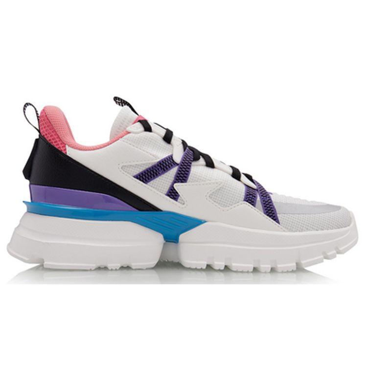 Li Ning UT спортивная повседневная обувь женские кроссовки белоснежные AGLQ062-1