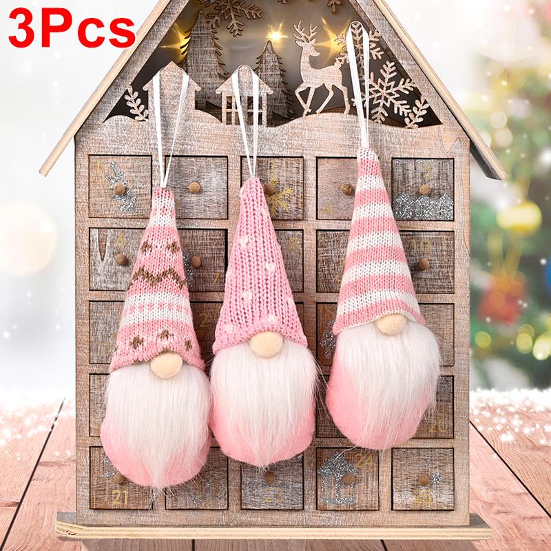 3 шт. безликая кукла рождественская елка подвесное украшение плюшевый гном