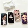 Темная милая кукла Девушка Арт Чехол для телефона Для IPhone 16 15 14 Plus 15 13 12 11 Pro Max X XS MAX Матовый чехол