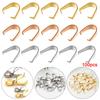 Making Accessories Charm Necklace Hook DIY Jewelry Connector Pinch Bail Clasp Pendant Clips Buckle