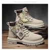 Mens British Style High Top Martin Boots Casual Warm Winter Work Boots