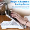 Регулируемая подставка для ноутбука, высокая устойчивость, прочная, несущая способность, компактная, портативная, многоугольная, поворотная, нескользящая подставка для ноутбука