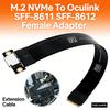 Кабель-удлинитель M.2 NVMe на Oculink SFF-8611 SFF-8612 (мама) для стабильной передачи данных в игровом ПК