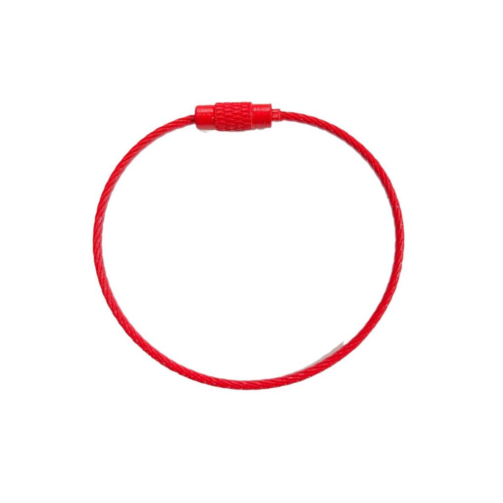 Candy Color Steel Wire Keychain Ring for DIY Jewelry Accessories