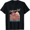 Оригинальная футболка California Girl, милая розовая девчачья футболка с калифорнийской пальмой