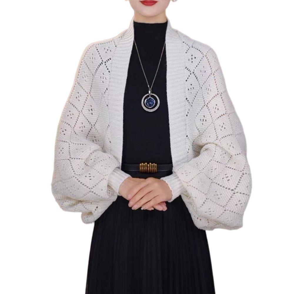 False Collar Knitted Shawl Outwear Shoulder Evening Prom Cape New Autumn Winter Scarf Party