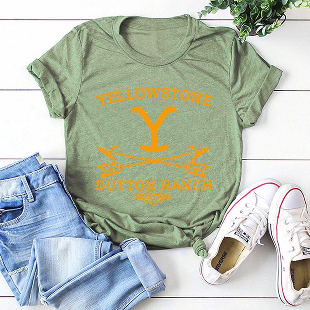Dutton Ranch Tshirt Yellowstone Ranch Tees Beth Dutton Rip Wheeler Shirt Vintage Graphic Tee Short Sleeve Tee Gift for Fans
