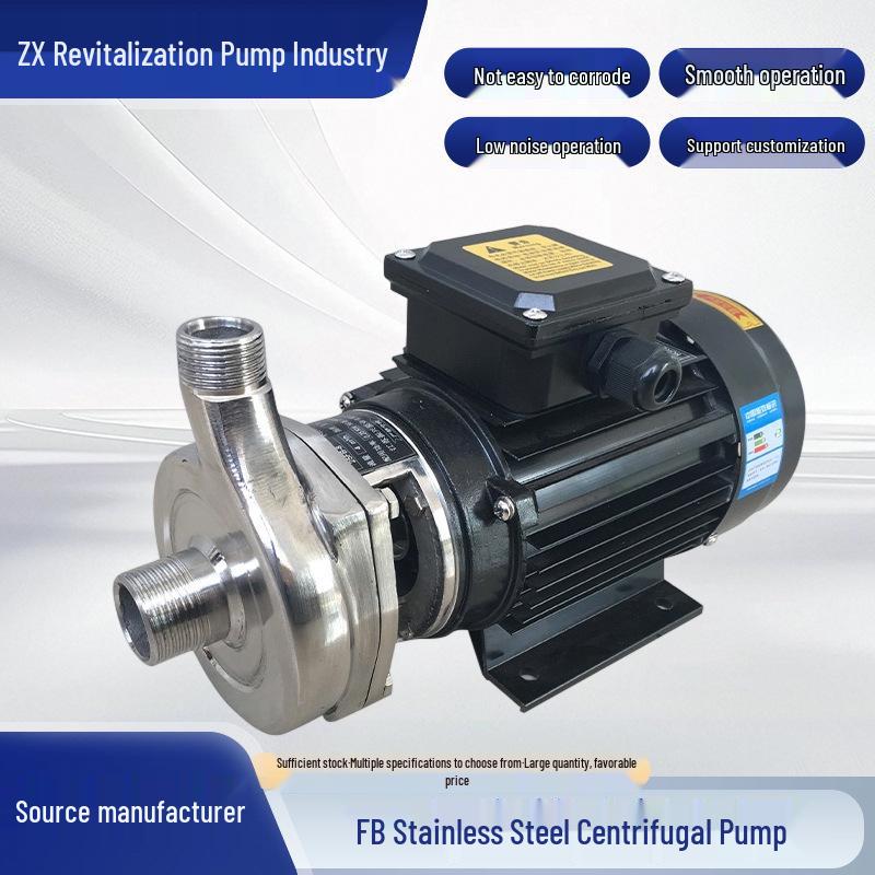 FB 304/316L Stainless Steel Centrifugal Solvent and Alkali Discharge Pump
