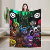 Five Nights Security Breach Blanket Flannel Spring/Autumn  Breathable Super Warm Throw Blanket for Home Travel Rug Piece