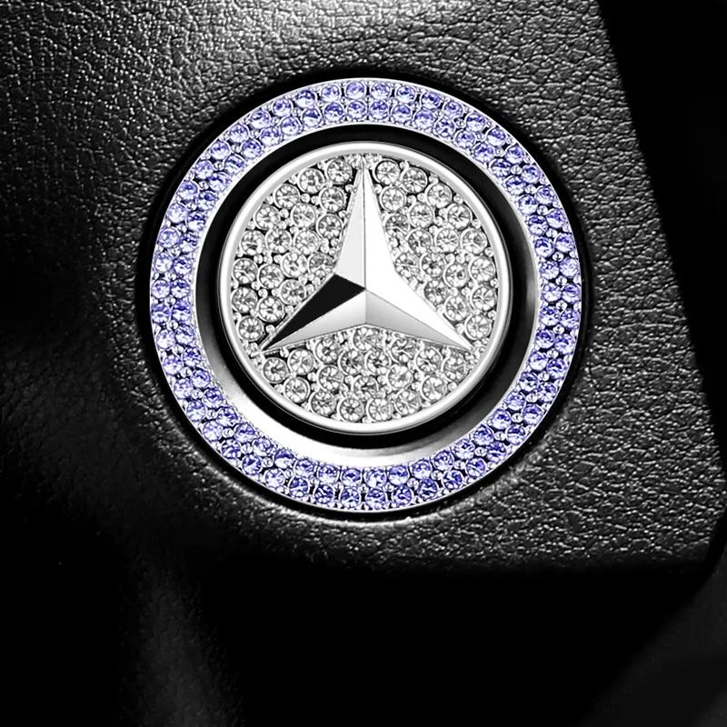 1PC Car Diamond-encrusted Protective Cover Auto Interior Accessories For Mercedes Benz A C E S G Class GLC CLE CLA GLB GLS W177