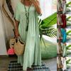 Women's Short-sleeved Long- Loose-fitting Casual Dress