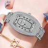 New Luxury Exquisite Women Quartz Watch Business Fashion Casual Round Rhinestone Quartz Watch For Friends Family