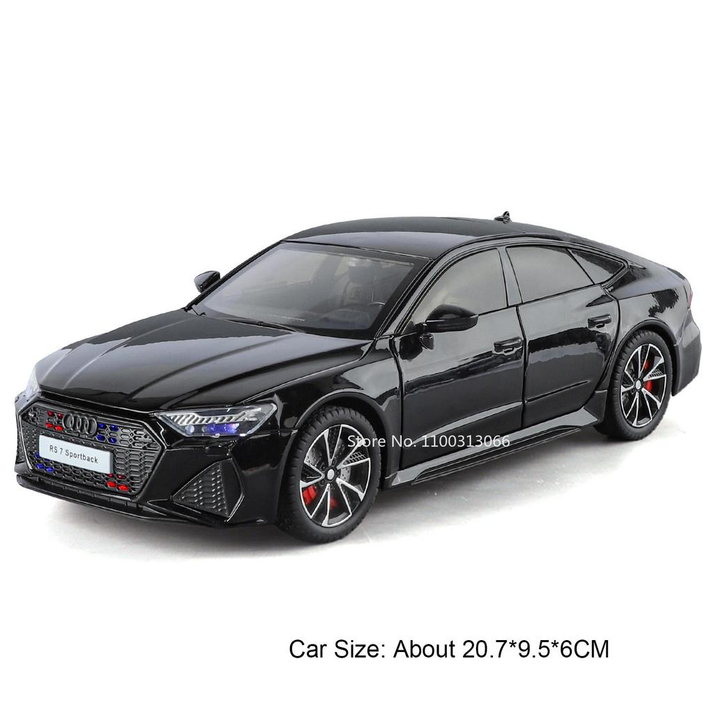 1:24 Металлические Литые Модели Автомобилей RS7 A6L Игрушки с Механизмом Оттяжки Колесо Рулевое Управление Миниатюрная Модель Автомобиля для Мальчиков Декорация Подарки