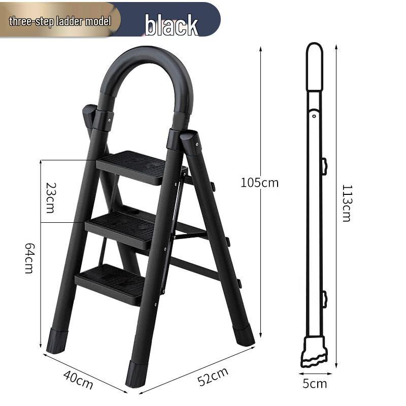 Lianyu Heavy-Duty Folding A-Frame Step Ladder