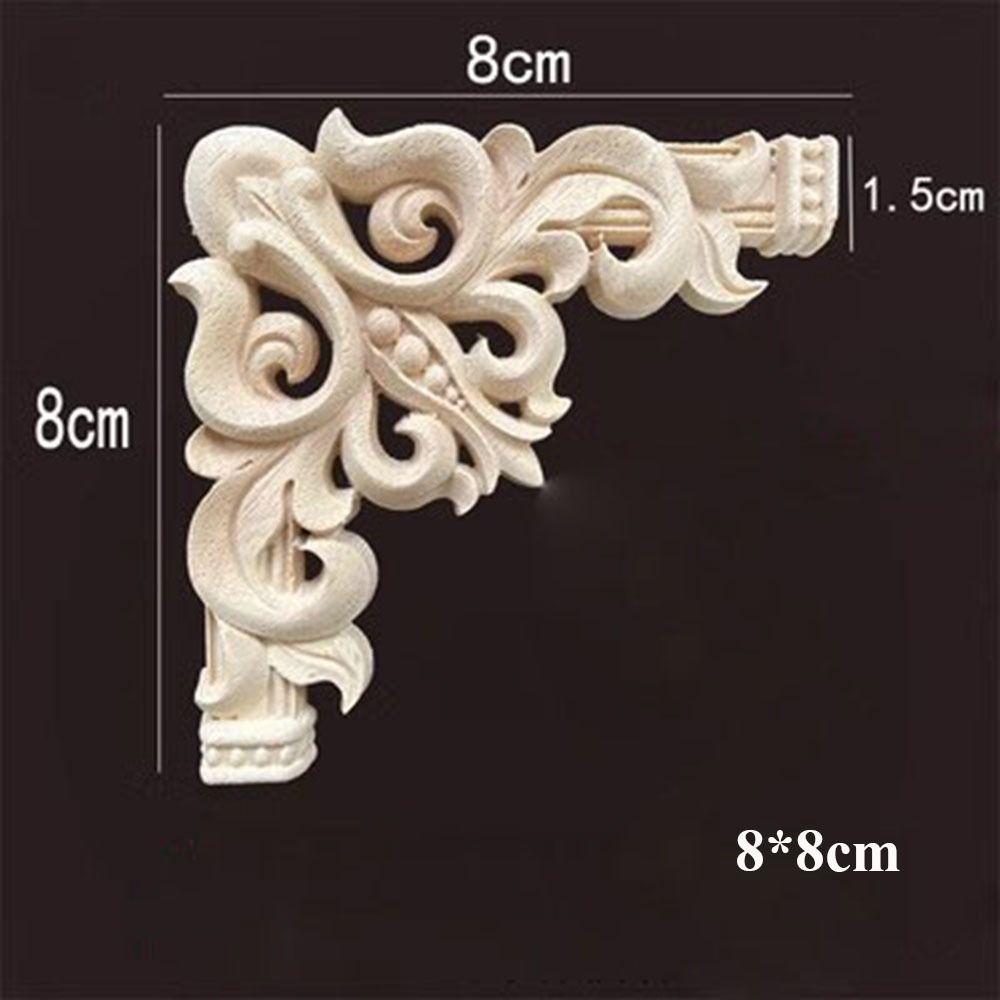 Деревянные фигурки в нескольких стилях, поделки, натуральные цветочные угловые аппликации, рама, украшение на стену, дверь