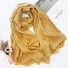Summer sunscreen silk scarf women's solid color long ins mulberry silk high-end silk scarf medium and long shawl spring and autumn gift