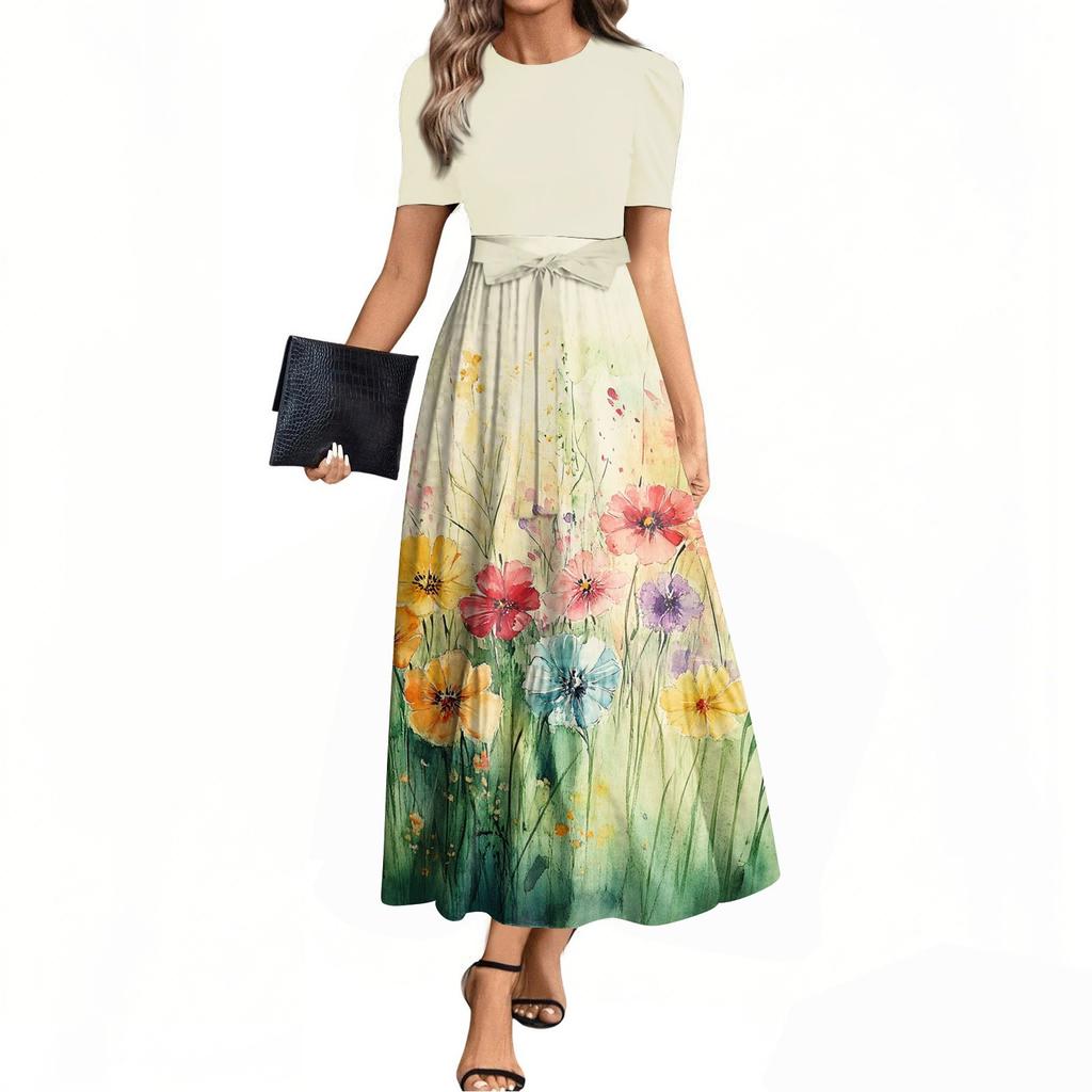 Женское летнее платье свободного покроя для пляжного отдыха, повседневное платье-жилет с глубоким V-образным вырезом, элегантное платье-рубашка