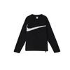 Nike Флисовая зимняя толстовка Club+ с большим логотипом и принтом, мужские топы, черные DQ4895-010
