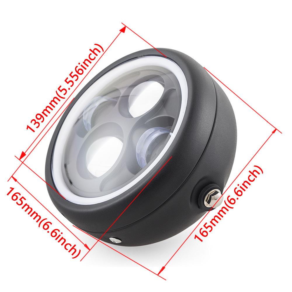 6.5-Inch Motorcycle LED Headlight, Electric Vehicle Spotlight
