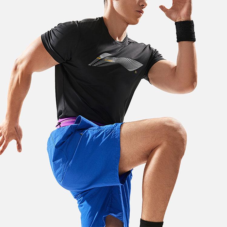 Мужская футболка Li Ning Fitness Series Черная ATSU021-1