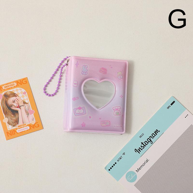 Мини-фотоальбом ПВХ Прозрачный держатель для карточек с именами 32 кармана Kpop Card Binder Мини-книга для коллекционирования фотографий айдолов