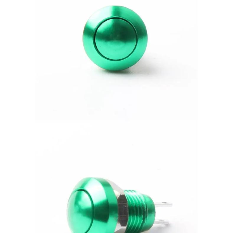 8mm Instantaneous Metal Horn Doorbell Color Button Switch Waterproof Car Engine PC Power Start Starter
