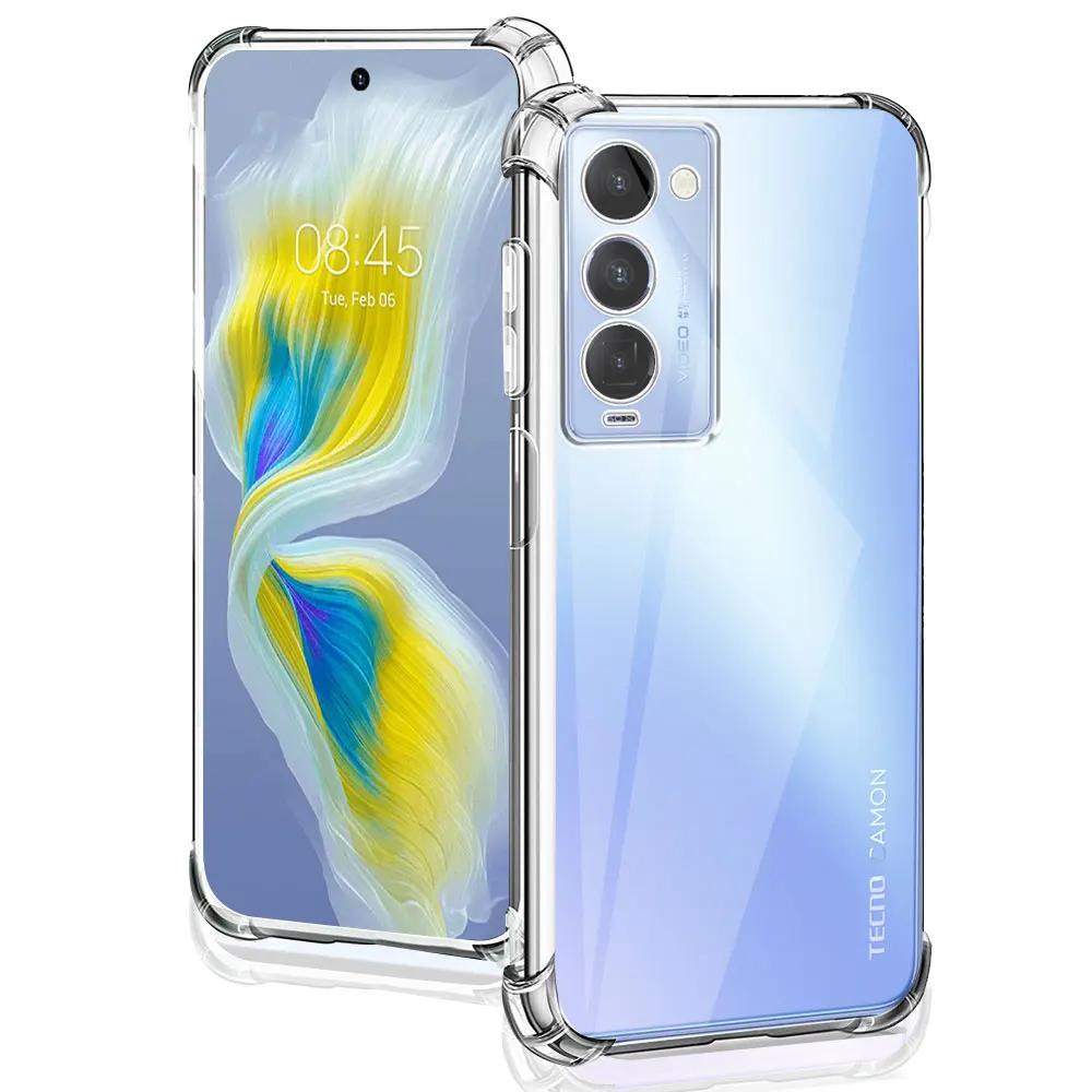 Для Tecno Camon 18 Чехол Силиконовый Мягкий Ударопрочный Прозрачный Чехол Для Tecno Camon 18P Прозрачный Чехол Для Tecno Camon 18 Funda Coque
