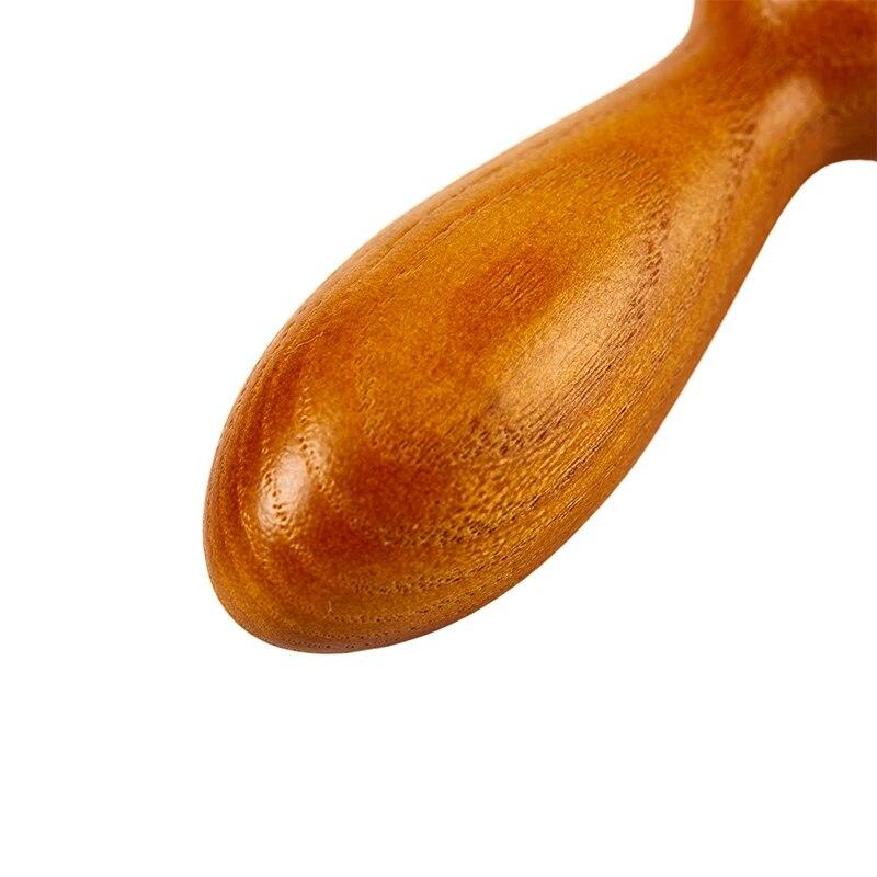 Wooden Massager Essential Oil Massage Stick Body Spa Meridian Tapping Massage Hammer Therapy Relaxation Round Ball Massager