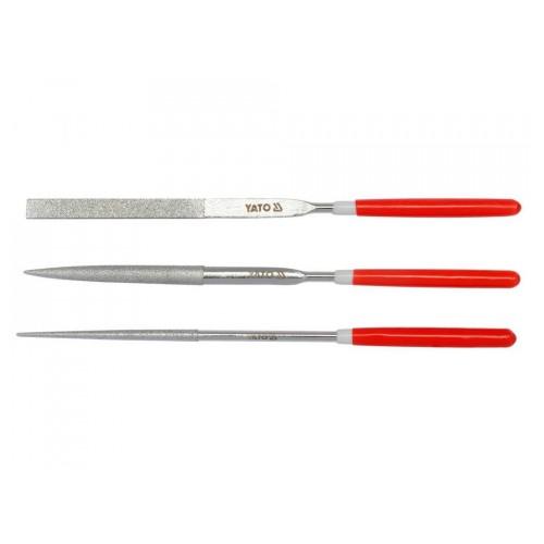 Yato Diamond Coated Needle File Set (Pack of 3)