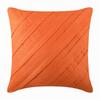 Оранжевый чехол на подушку Текстурированные защипы Однотонный чехол на подушку Современные декоративные подушки Украшения для Хэллоуина - Современный оранжевый