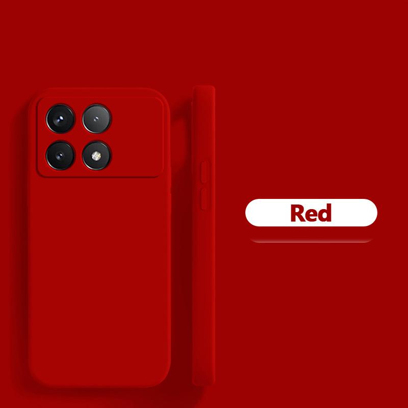 Для Poco X6 Pro Роскошные жидкие силиконовые мягкие чехлы для телефонов