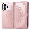 Mandala Embossed Leather Wallet Flip Case for Samsung Galaxy Note 20 Ultra Xcover 7 M53 M33 M15 M36 5G Card Slots Cover
