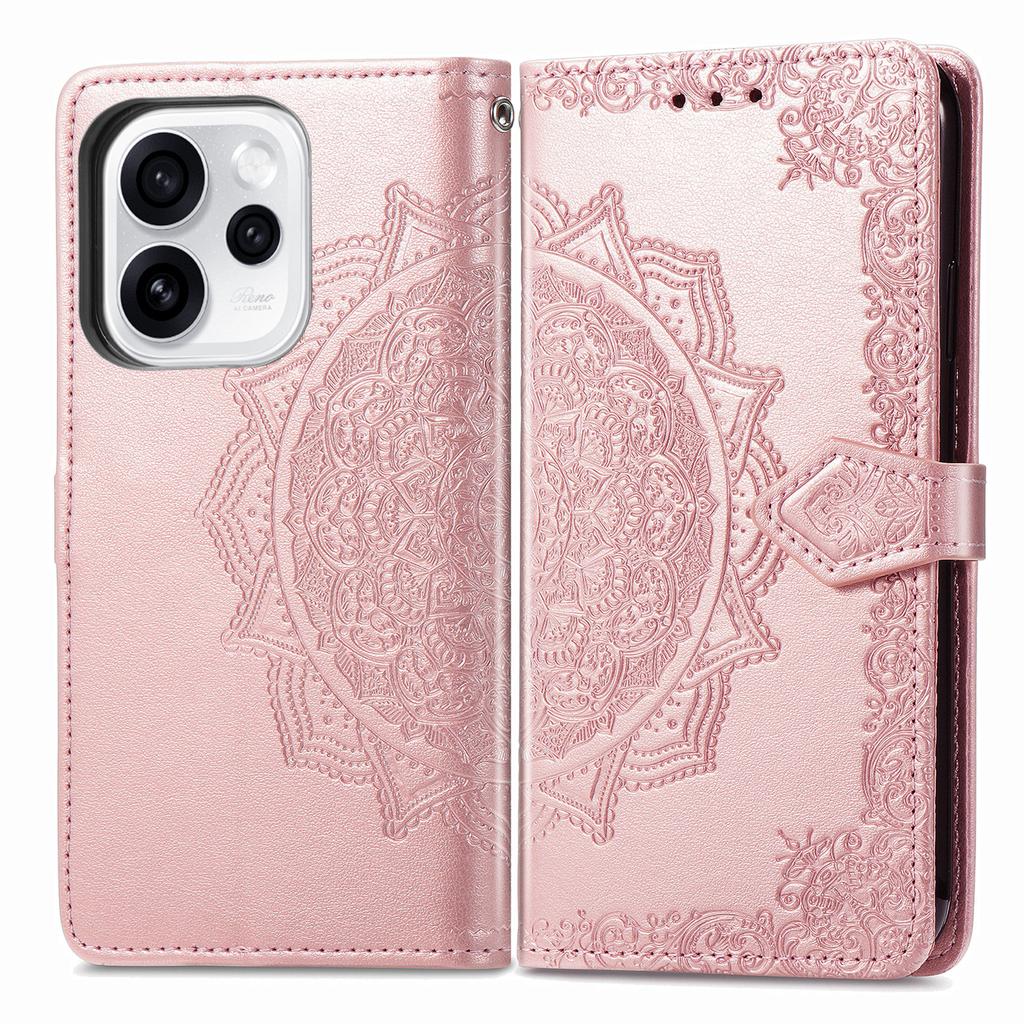 Mandala Embossed Leather Wallet Flip Case for Samsung Galaxy Note 20 Ultra Xcover 7 M53 M33 M15 M36 5G Card Slots Cover