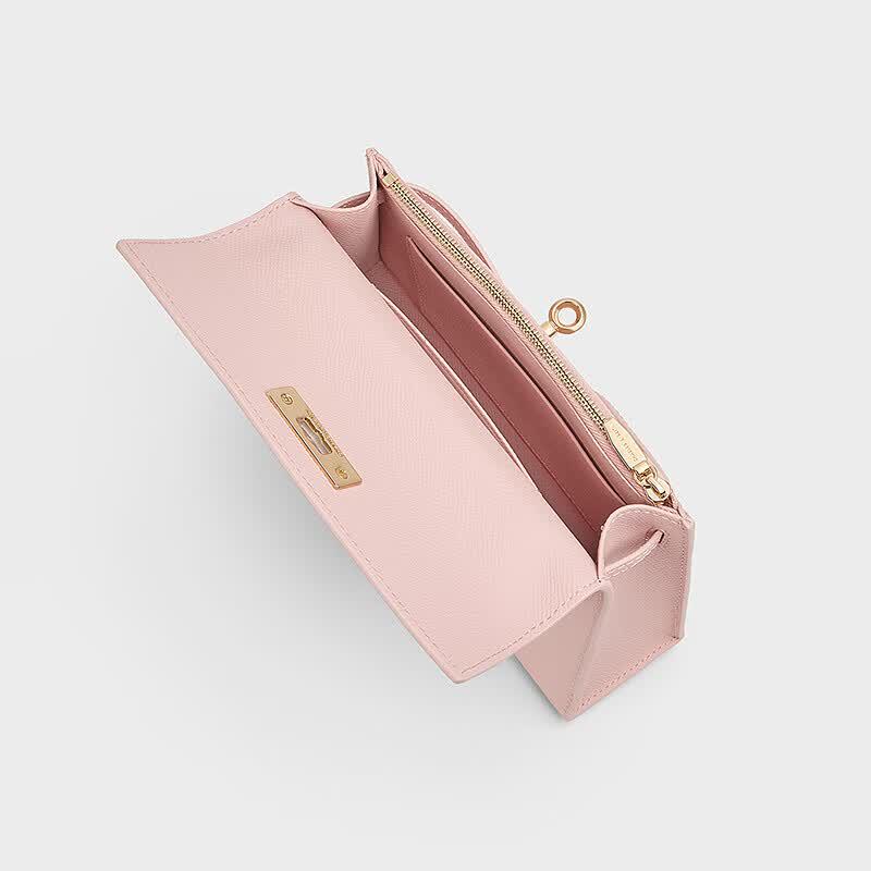 Сумка через плечо CHARLES & KEITH с эффектом личи