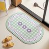Коврики для ванной комнаты Коврики для туалетной двери Противоскользящие Противопадающие Диатомовая грязь Водопоглощающие Быстросохнущие Коврики для ног Коврики для ванной комнаты