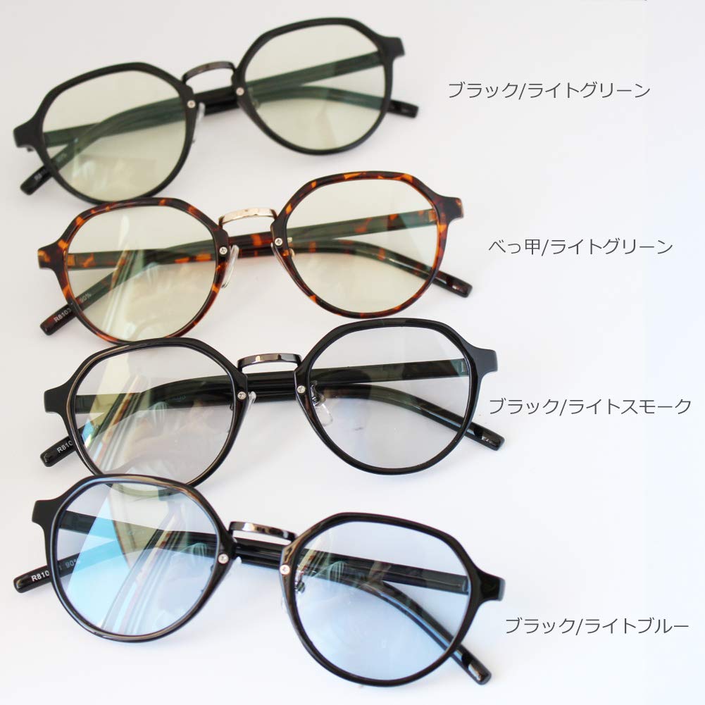 Blue Light Cutting Crown Light Biker UV Blue Light Near Infrared High Performance Lens by Sabae Smoke [Eight Tokyo] Sunglasses, Men's, Women's,