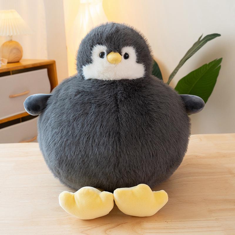 Penguin Dango Pillow Plush Toy - Large, Round, and Comforting Backrest Doll