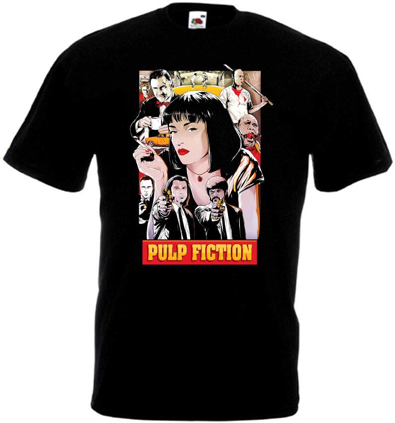 26 Pulp Fiction v7 T-shirt black Quentin Tarantino all sizes S-5XL Unisex T-Shirt