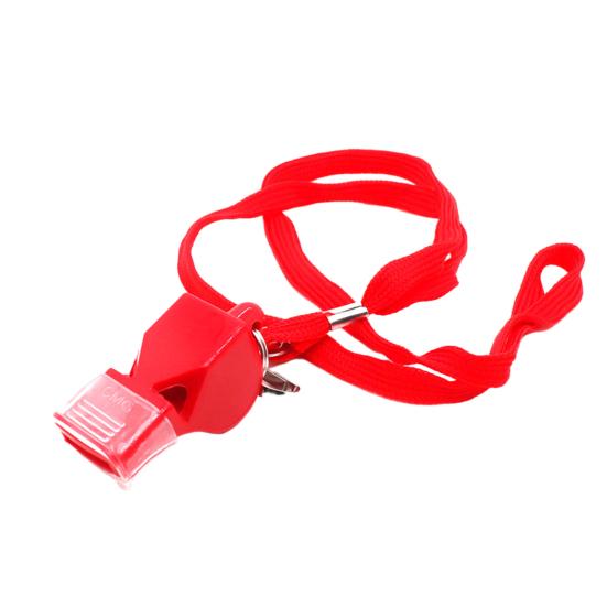 Свисток с шнурком и ручкой для рта. Пластиковый спортивный свисток. Громкий четкий звук. Свисток для тренеров, судей, тренировок, кемпинга, выживания в чрезвычайных ситуациях.