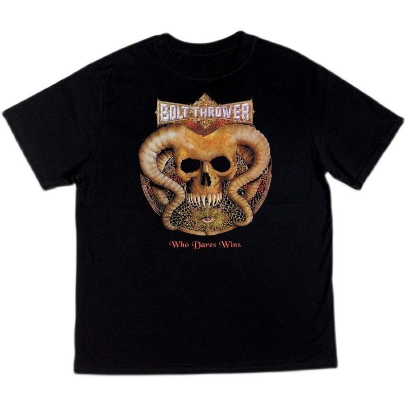 British Death Metal Rock Bolt Thrower Album Printed TShirt Short Sleeve Men and Women Mens Nightshirt