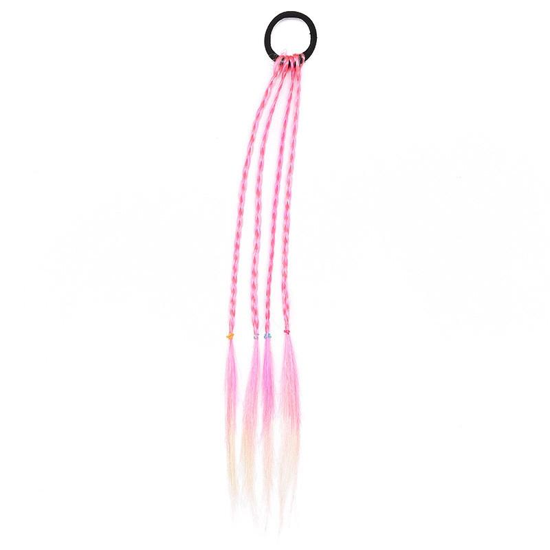 Резинка для волос для женщин и девочек, резиновая лента, кольцо, твист, коса, аксессуары для волос, разноцветный держатель для хвоста, милый парик для волос