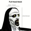 QUALTEUS Fashionable Nun Latex Mask - Hand Washable, Halloween Horror Role Playing Accessory