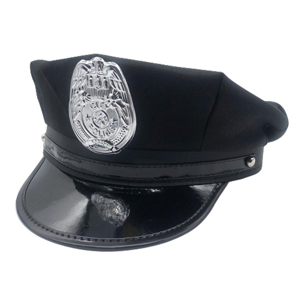 Полицейская детская шляпа Шляпа копа для косплея Шляпа капитана Шляпа офицера Аксессуары Кепка для сценических выступлений Вечеринка