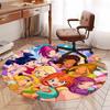 Winx Club Printed Round Rug Carpet Chair Rug Area Rug Entryway Doormats,for Office Chair Living Room Bedroom Kitchen Room.