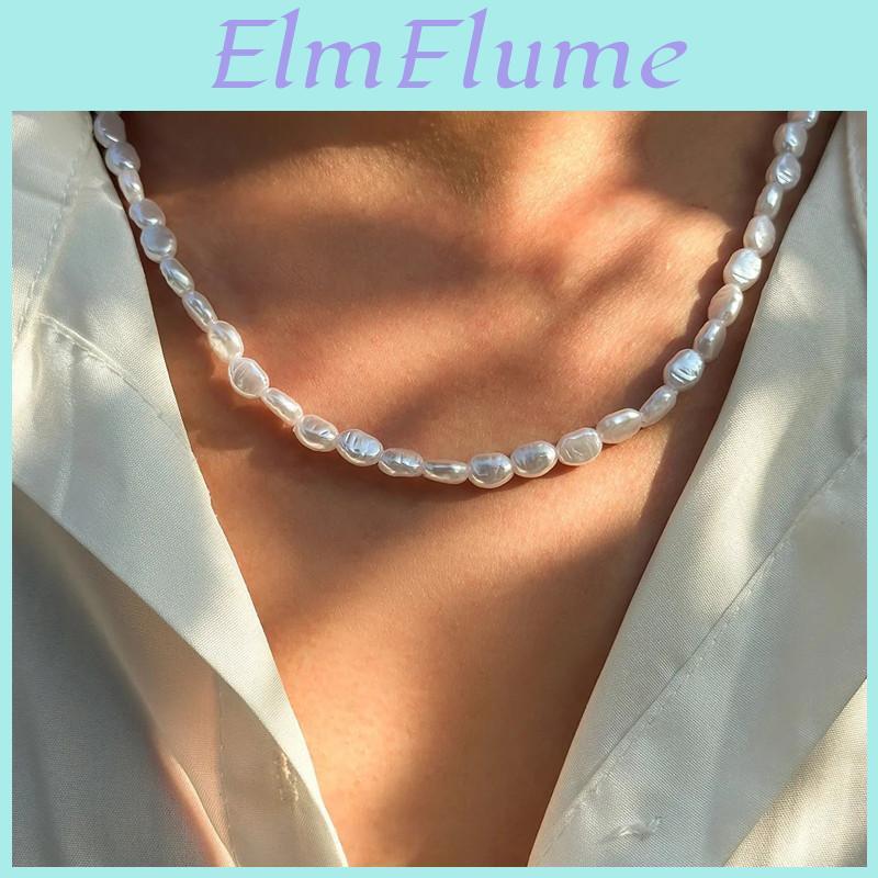 Simple Pearl Fashion Imitation New Choker Necklace For Women Vintage Elegant Beaded Temperament Necklace Wedding Party Jewelry