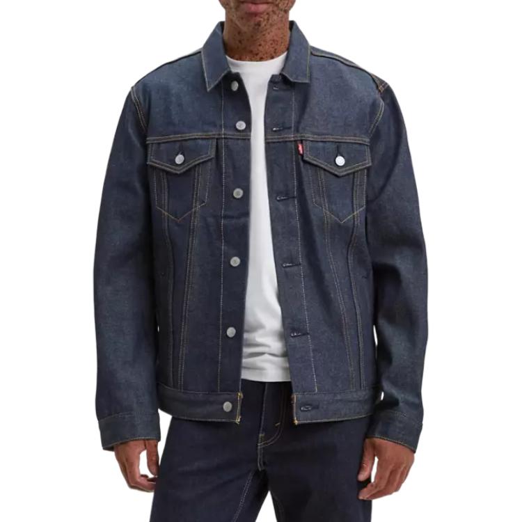 Джинсовая куртка Levis с карманом-клапаном, длинный рукав, мужские куртки 72334-0207