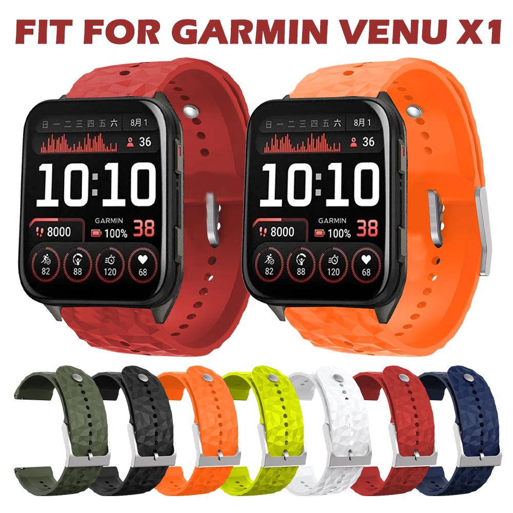 Классический ремешок Подходит для Garmin Venu X1 Оригинальный силиконовый спортивный ремешок для часов Подходит для Garmin VENU X1/SUUNTO 9 7 Смарт-часов Correa