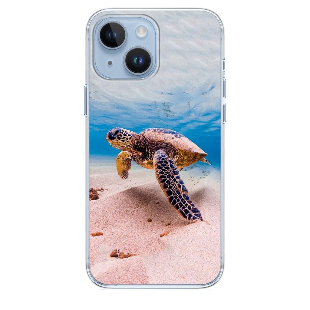 Applicable iPhone16 Sea Turtle Animal Phone Case Sea World Sea Turtle Phone Case
